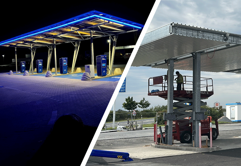 Tankstellen-Überdachung Projekt Isselburg