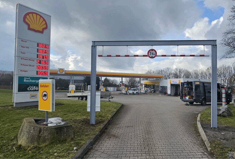 Tankstellen-Überdachung Projekt Isselburg
