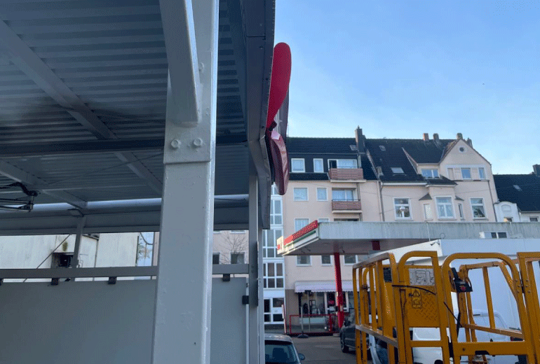 Waschbox Atika Anfahrtschaden
